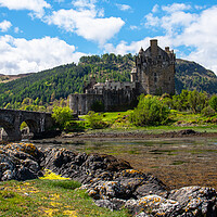 Buy canvas prints of Eilean Donan castle scotland by stuart bingham