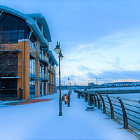 Buy canvas prints of Bose house hq chatham in the snow by stuart bingham