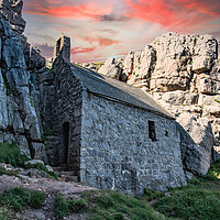 Buy canvas prints of St Govan's Chapel by stuart bingham