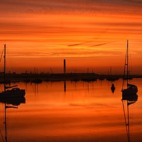 Buy canvas prints of Stunning sunrise on the river medway, kent. by stuart bingham