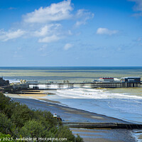Buy canvas prints of Tranquil view of Cromer from above by Heidi Hennessey