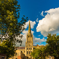 Buy canvas prints of Majestic Norwich Anglican Cathedral by Heidi Hennessey