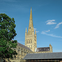 Buy canvas prints of The Majestic Norwich Anglican Cathedral by Heidi Hennessey