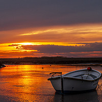 Buy canvas prints of Majestic Summer Sunset Over Brancaster Marshes by Heidi Hennessey
