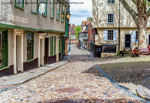 Norwich's Historic Elm Hill Picture Board by Heidi Hennessey