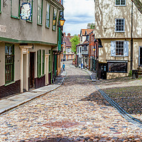Buy canvas prints of Norwich's Historic Elm Hill by Heidi Hennessey