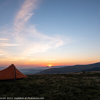 Buy canvas prints of Wild Camping Sunrise by Kevin Arscott