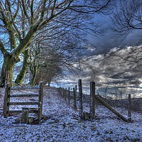 Buy canvas prints of Winter Footpath by Kevin Arscott