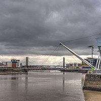 Buy canvas prints of The Bridges of Newport, South Wales by Kevin Arscott