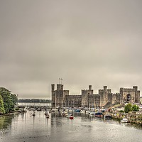 Buy canvas prints of Caernarfon Castle by Kevin Arscott