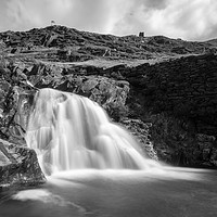 Buy canvas prints of Snowdon Waterfall, Wales by Kevin Arscott