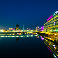 Buy canvas prints of Glasgow Quayside At Night  by Paul Gibson