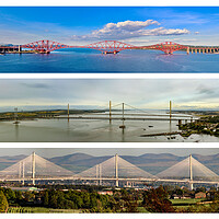 Buy canvas prints of Three Forth Bridges by Keith Rennie