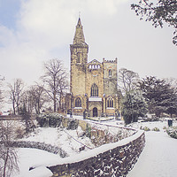Buy canvas prints of Snowy Road to the Abbey by Keith Rennie