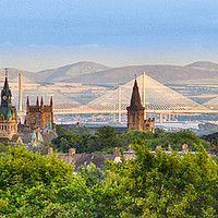 Buy canvas prints of Three Bridges and an Abbey by Keith Rennie