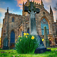 Buy canvas prints of Abbey Easter Sunrise by Keith Rennie