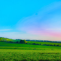 Buy canvas prints of Rolling British countryside by Daniel Meads