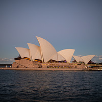 Buy canvas prints of  Sydney Opera House at sunset by Sophie Shoults