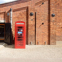 Buy canvas prints of The Iconic Red Telephone Box by Simon Hill