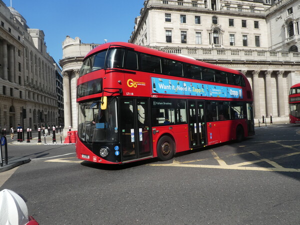 London Bus Picture Board by Simon Hill