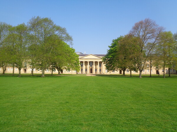 Majestic Downing College in Cambridge Picture Board by Simon Hill