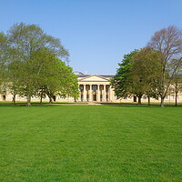 Buy canvas prints of Majestic Downing College in Cambridge by Simon Hill