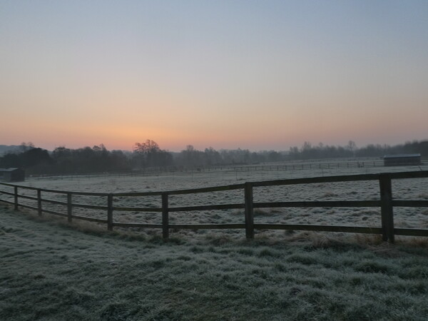 Majestic Sunrise in Linton Picture Board by Simon Hill