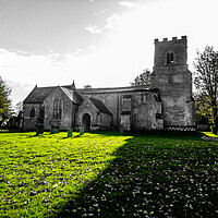 Buy canvas prints of The Serene Parish Church of Hadstock by Simon Hill