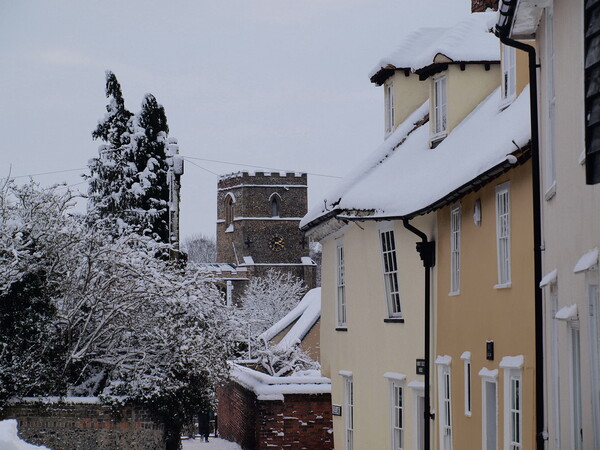 Winter Wonderland in Linton Picture Board by Simon Hill