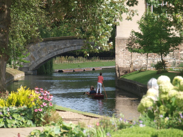 Serene Punt Ride on River Cam Picture Board by Simon Hill