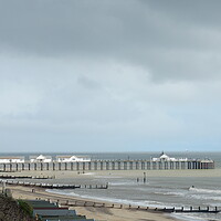 Buy canvas prints of Serene Scenery by the Southwold Pier by Simon Hill