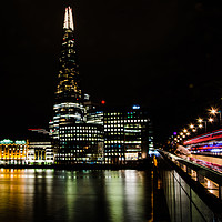 Buy canvas prints of The Shard at Night by Andrew Shaw
