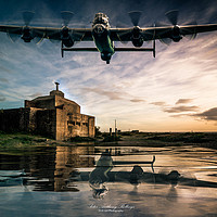 Buy canvas prints of Landguard Lancaster by Peter Anthony Rollings