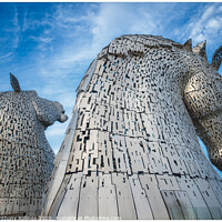 Buy canvas prints of The Kelpies by Peter Anthony Rollings