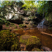 Buy canvas prints of Routin Linn Waterfall by Peter Anthony Rollings