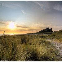 Buy canvas prints of Bamburgh Castle by Peter Anthony Rollings