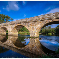 Buy canvas prints of Bridge over Coquet  by Peter Anthony Rollings