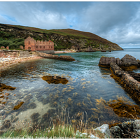 Buy canvas prints of Porth Wen Brickworks by Peter Anthony Rollings