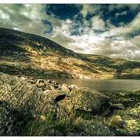 Buy canvas prints of Welsh Mountains by Peter Anthony Rollings