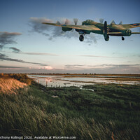 Buy canvas prints of Lancaster Over Fishtoft by Peter Anthony Rollings