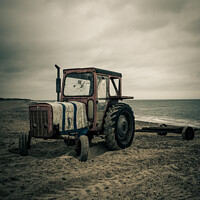 Buy canvas prints of Caister Boat Tractor by Peter Anthony Rollings