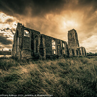 Buy canvas prints of Church Amongst Ruins by Peter Anthony Rollings