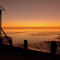 Buy canvas prints of Sunset Hayling Island by Nick Keown