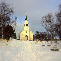 Buy canvas prints of Alta Church in Norway by Nick Keown