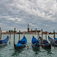 Buy canvas prints of Venice Gondolas by Tony Swain