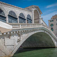 Buy canvas prints of Rialto Bridge Venice by Tony Swain
