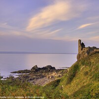 Buy canvas prints of The Majestic Ruins of Dunure Castle by Ross McNeillie