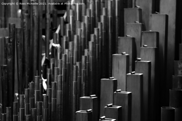 Pipe Organ Pipes Picture Board by Ross McNeillie