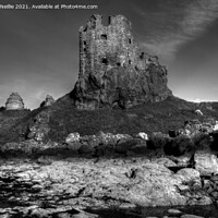 Buy canvas prints of Majestic Dunure Castle on the rugged Ayrshire coas by Ross McNeillie