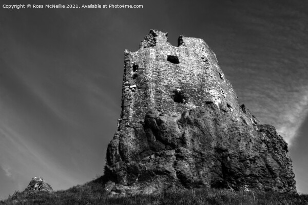 Dunure Castle  Picture Board by Ross McNeillie